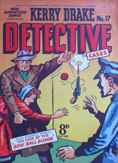 Real Adventure Comics (Illustrated, 1950 series) #17 — Kerry Drake Detective Cases July 1951