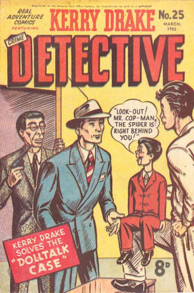 Real Adventure Comics (Illustrated, 1950 series) #25 — Kerry Drake Crime Detective (March 1952)