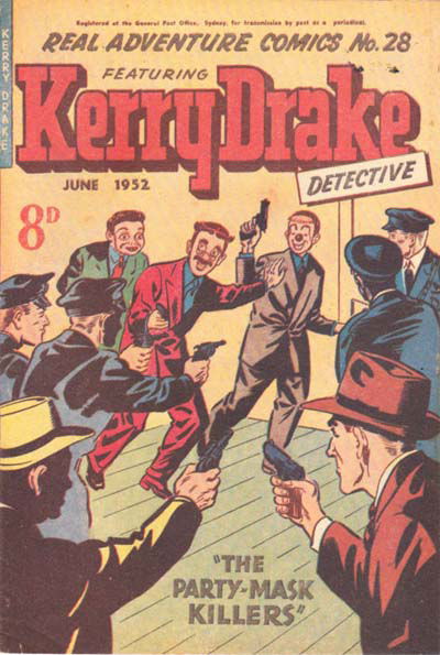 Real Adventure Comics (Illustrated, 1950 series) #28 — Kerry Drake Detective (June 1952)