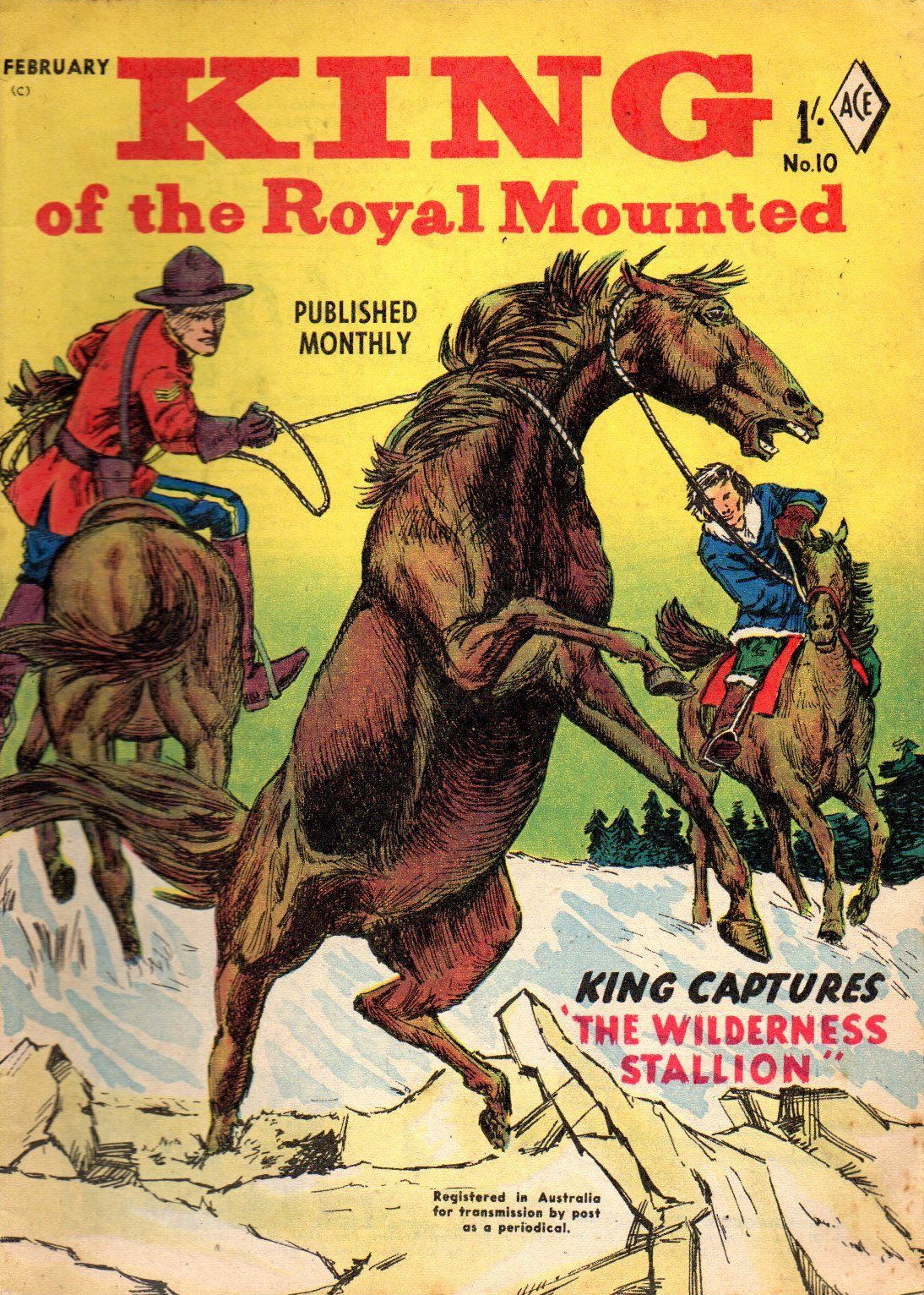 King of the Royal Mounted (Junior Readers, 1957 series) #10 (February 1958)