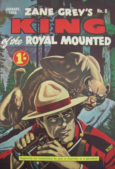Zane Grey's King of the Royal Mounted  #8 (January 1956)