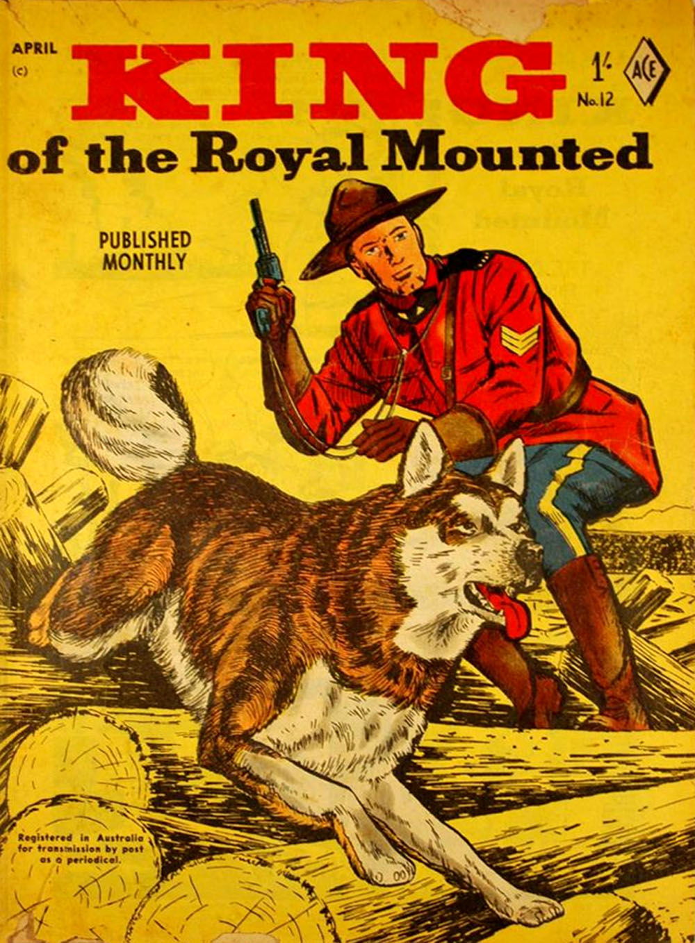 King of the Royal Mounted (Junior Readers, 1957 series) #12 (April 1958)