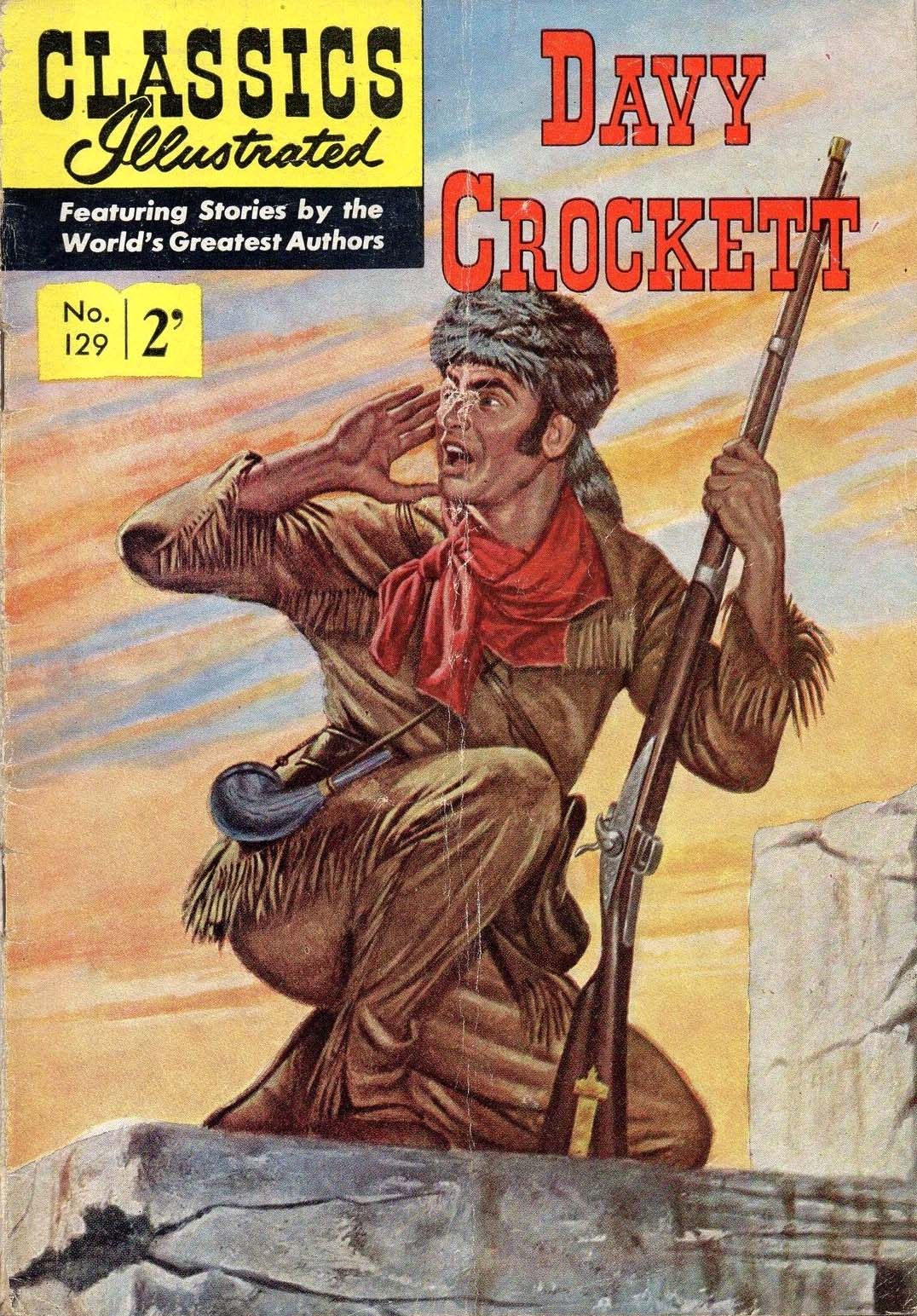 Classics Illustrated (Strato, 1954 series) #129 — Davy Crockett ([May 1962?])