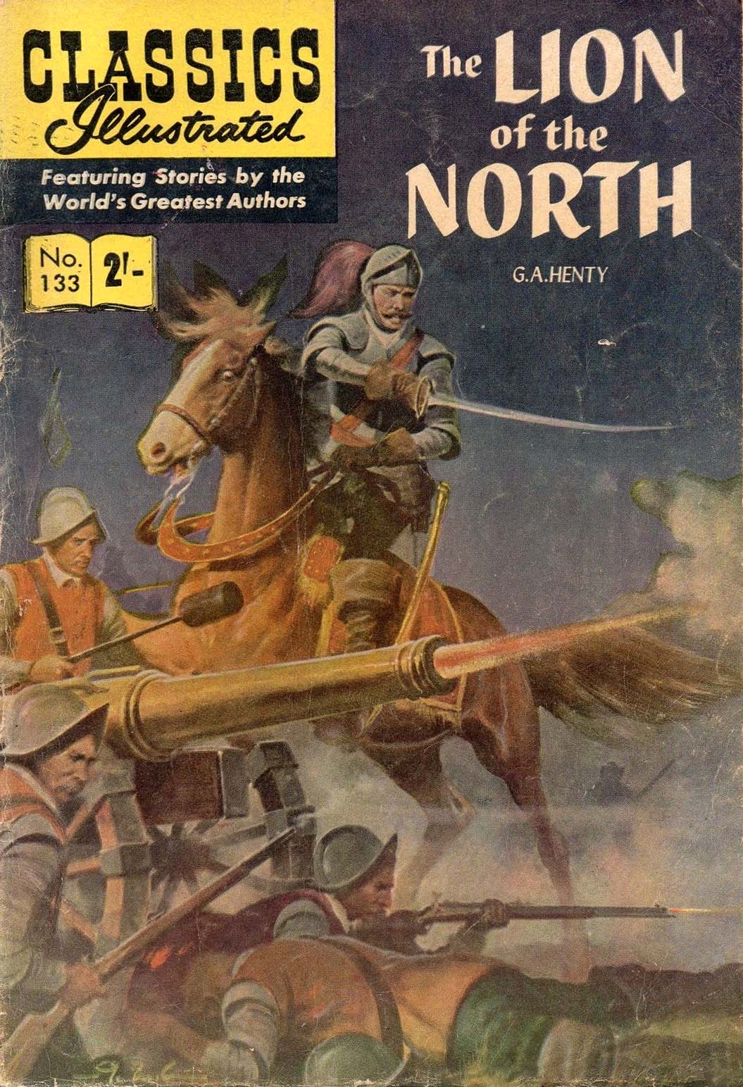 Classics Illustrated (Strato, 1954 series) #133 [HRN 129] (September 1962) — The Lion of the North ([September 1962?])