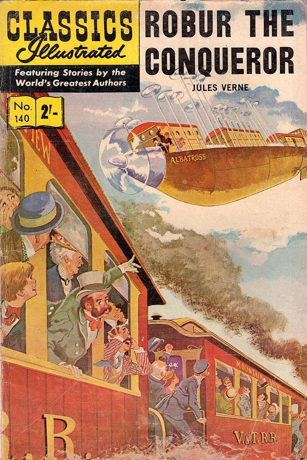 Classics Illustrated (Thorpe & Porter, 1962? series) #140 [HRN 140] (1962) — Robur the Conqueror ([1962?])