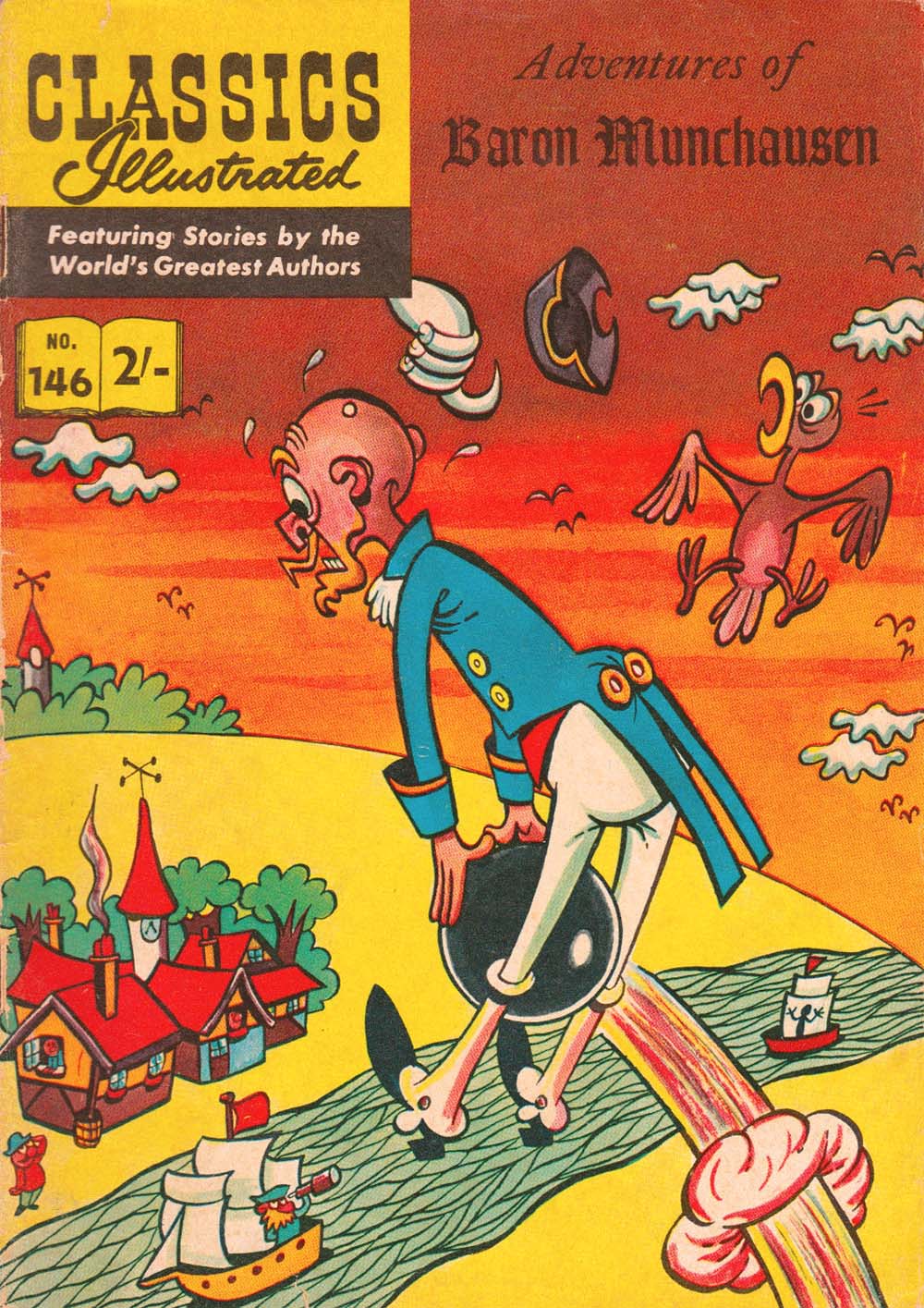 Classics Illustrated (Thorpe & Porter, 1962? series) #146 [HRN 141] (September 1962) — Adventures of Baron Munchausen ([September 1962?])