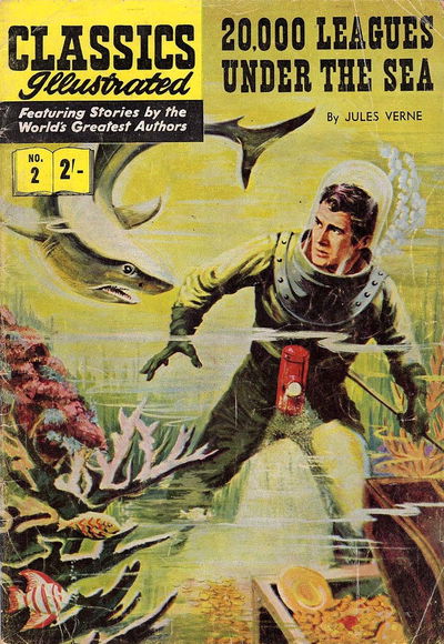 Classics Illustrated (Strato, 1954 series) #2 — 20,000 Leagues Under the Sea [February 1954?]