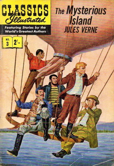 Classics Illustrated (Strato, 1954 series) #3 — The Mysterious Island March 1954?