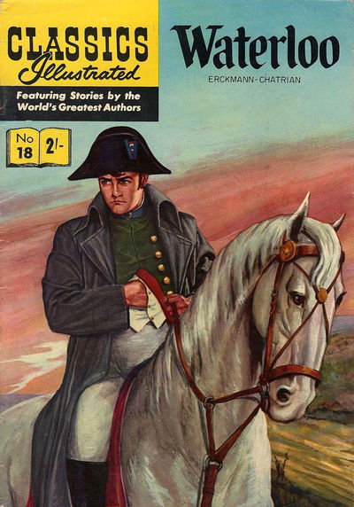 Classics Illustrated (Strato, 1954 series) #18 — Waterloo [June 1955?]