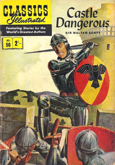 Classics Illustrated (Strato, 1954 series) #50 [HRN 129] (June 1962) — Castle Dangerous [June 1962?]