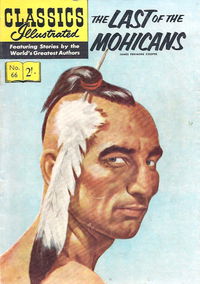 Classics Illustrated (Strato, 1954 series) #66 [HRN 129] (July 1962) — The Last of the Mohicans [July 1962?]