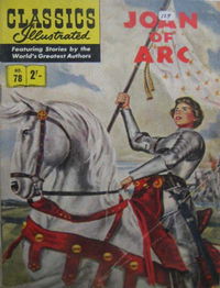 Classics Illustrated (Strato, 1954 series) #78 [HRN 129] (July 1962) — Joan of Arc [July 1962?]