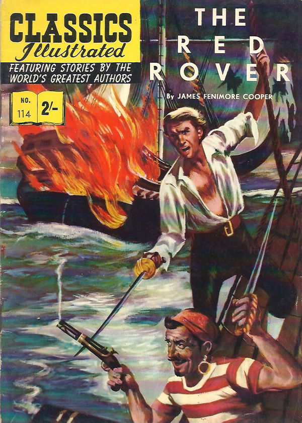 Classics Illustrated (Thorpe & Porter, 1962? series) #114 [HRN 141] (April 1962) ([April 1962?]) —The Red Rover