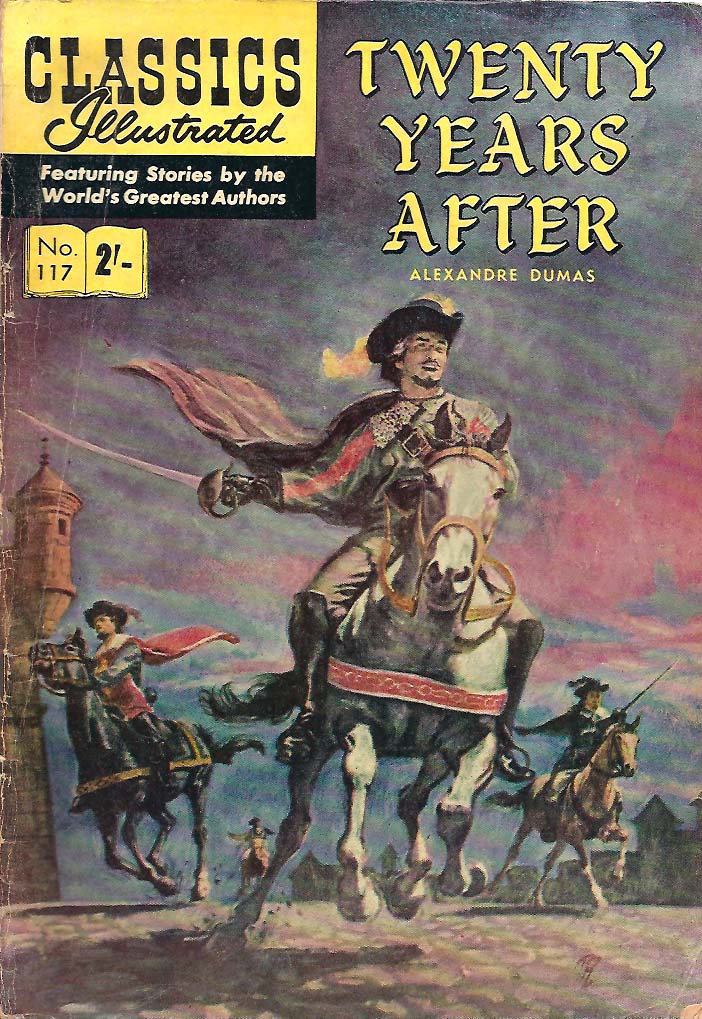 Classics Illustrated (Strato, 1954 series) #117 — Twenty Years After ([May 1961?])
