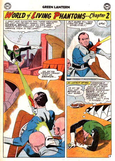 The World of Living Phantoms! (<span class="fw-500">Green Lantern</span>  #6 (May-June 1961)), page 9