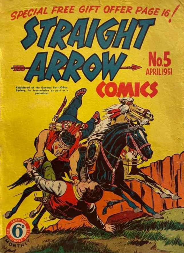 Straight Arrow Comics (Red Circle, 1950 series) #5 (April 1951)
