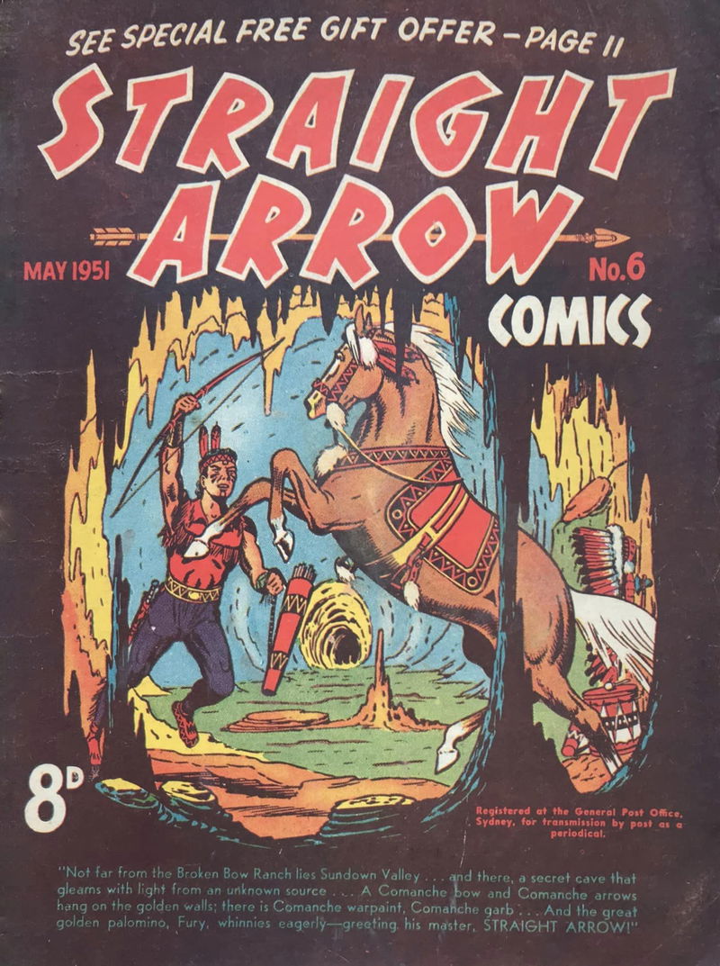 Straight Arrow Comics (Red Circle, 1950 series) #6 (May 1951)