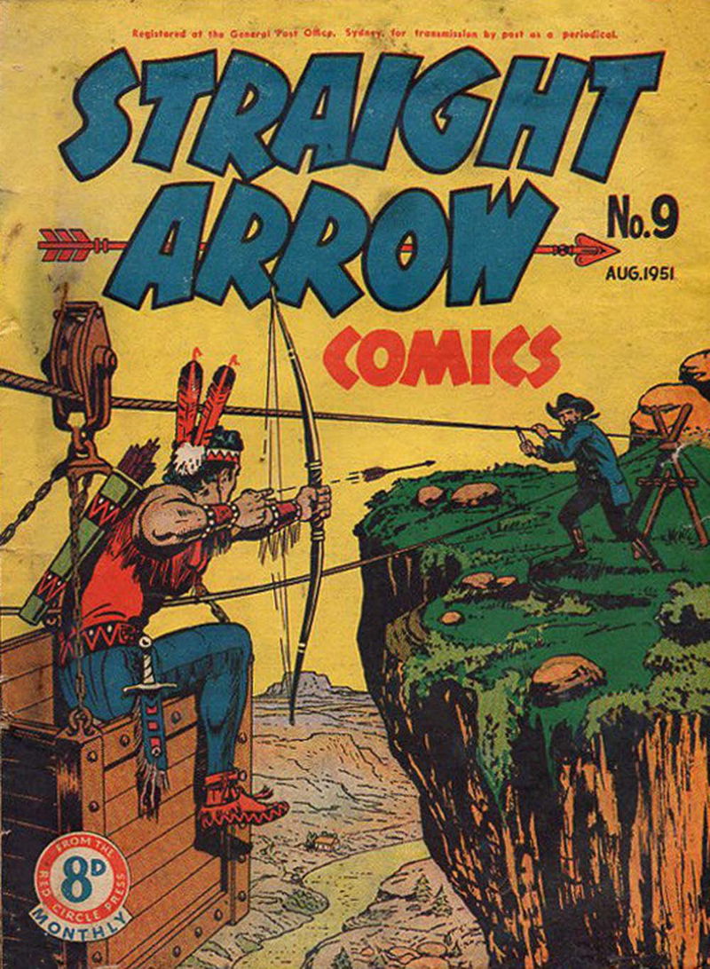 Straight Arrow Comics (Red Circle, 1950 series) #9 (August 1951)