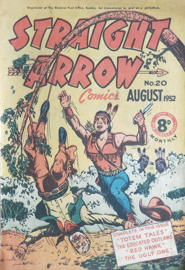 Straight Arrow Comics (Red Circle, 1950 series) #20 (August 1952)