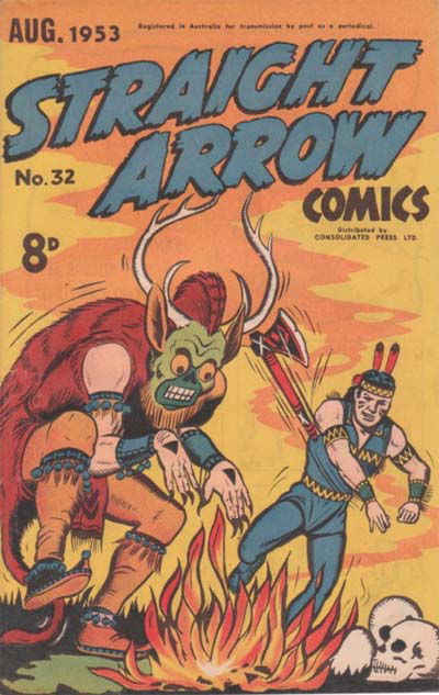 Straight Arrow Comics (Red Circle, 1950 series) #32 (August 1953)