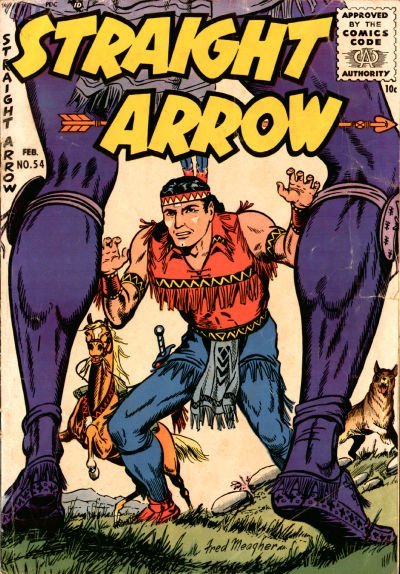 Straight Arrow (Magazine Enterprises, 1950 series) #54 (February 1956)