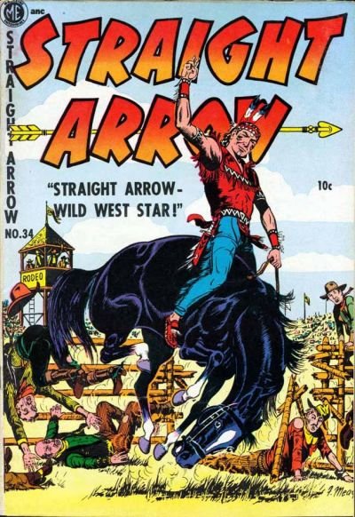 Straight Arrow (Magazine Enterprises, 1950 series) #34 (January-February 1954)