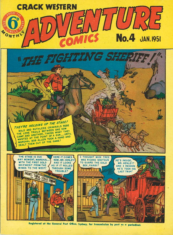 Crack Western (Red Circle, 1950 series) #4 (January 1951) —Adventure Comics