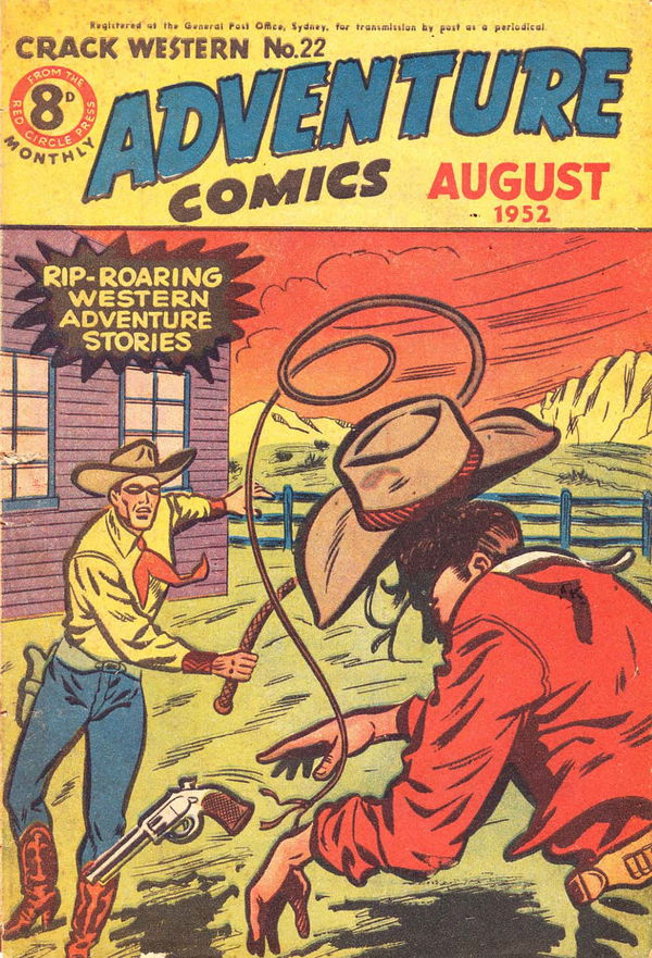 Crack Western (Red Circle, 1950 series) #22 (August 1952) —Adventure Comics