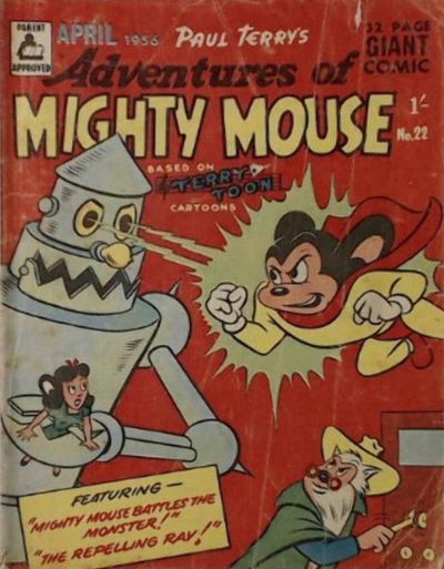 Adventures of Mighty Mouse (Rosnock, 1952 series) #22 April 1956