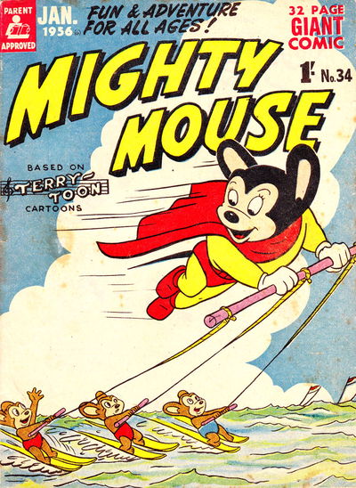 Mighty Mouse (Rosnock, 1953 series) #34 January 1956