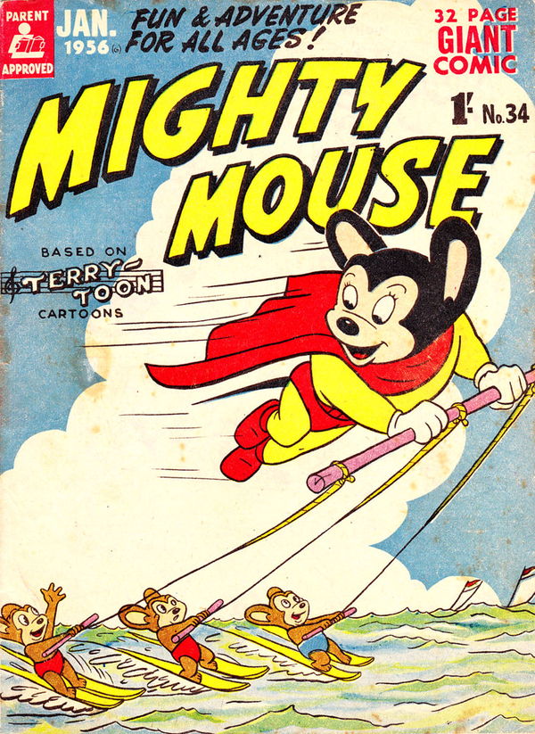 Mighty Mouse (Rosnock, 1953 series) #34 (January 1956)