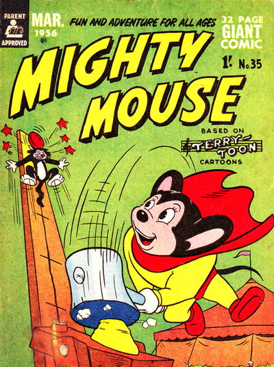 Mighty Mouse (Rosnock, 1953 series) #35 March 1956