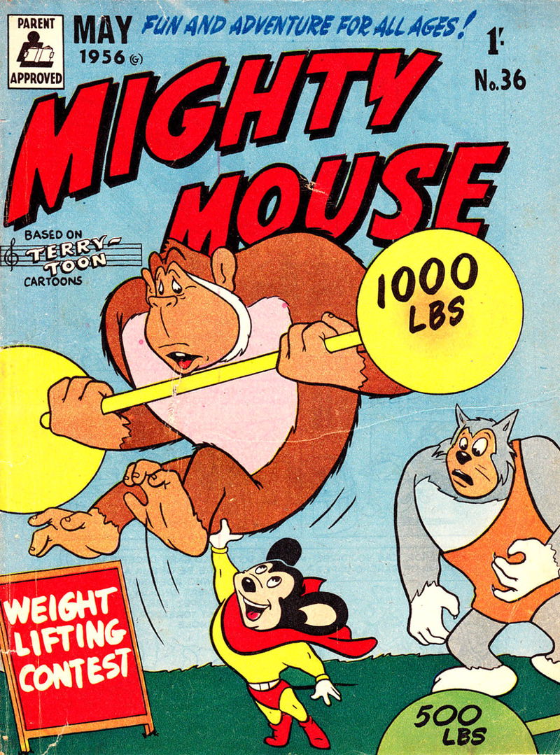 Mighty Mouse (Rosnock, 1953 series) #36 — Mighty Mouse Comics (May 1956)