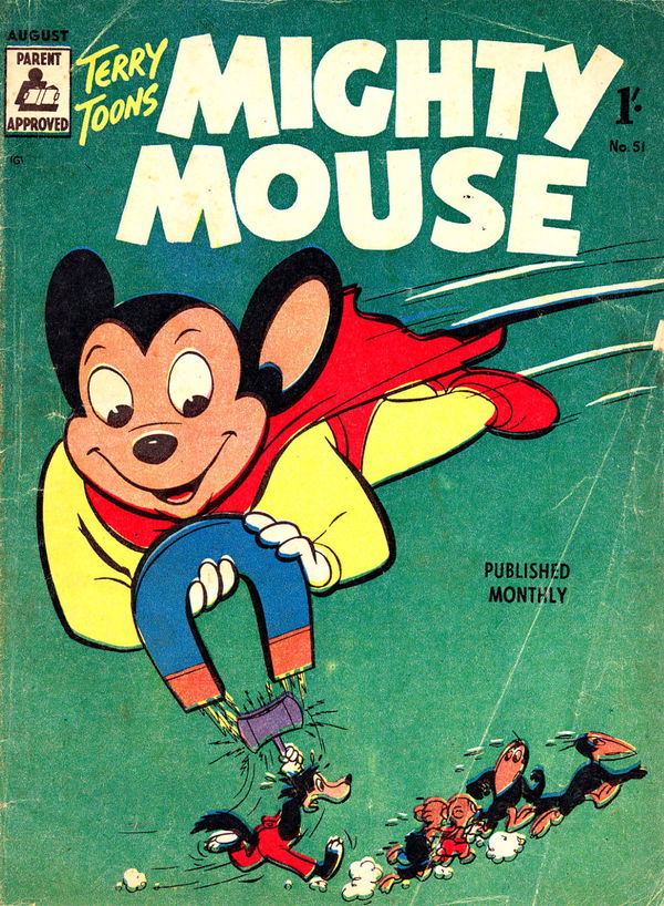 Mighty Mouse (Rosnock, 1953 series) #51 (August 1958)