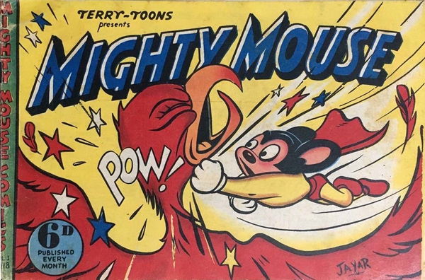 Terry-Toons Presents Mighty Mouse Comics (Rosnock, 1950? series) v1#18 ([1950?]) —Terry-Toons Presents Mighty Mouse