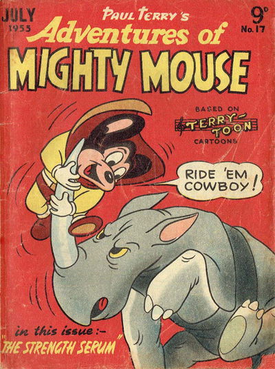 Adventures of Mighty Mouse (Rosnock, 1952 series) #17 July 1955