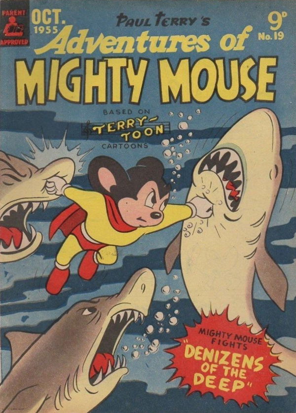 Adventures of Mighty Mouse (Rosnock, 1952 series) #19 (October 1955)