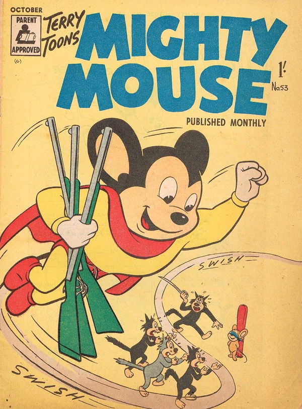 Mighty Mouse (Rosnock, 1953 series) #53 (October 1958)