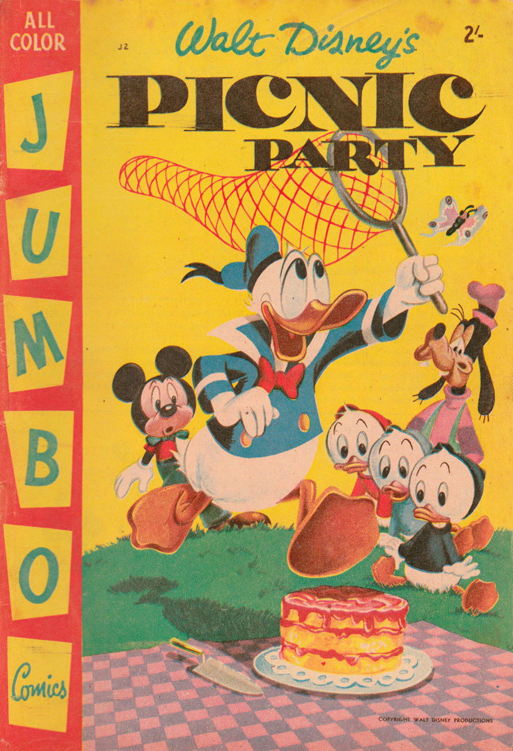 Walt Disney's Jumbo Comics [J Series] (WG Publications, 1955 series) #J2 — Walt Disney's Picnic Party (1956)