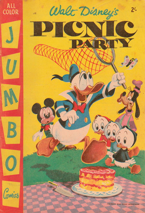 Walt Disney's Jumbo Comics [J Series] (WG Publications, 1955 series) #J2 (1956) —Walt Disney's Picnic Party