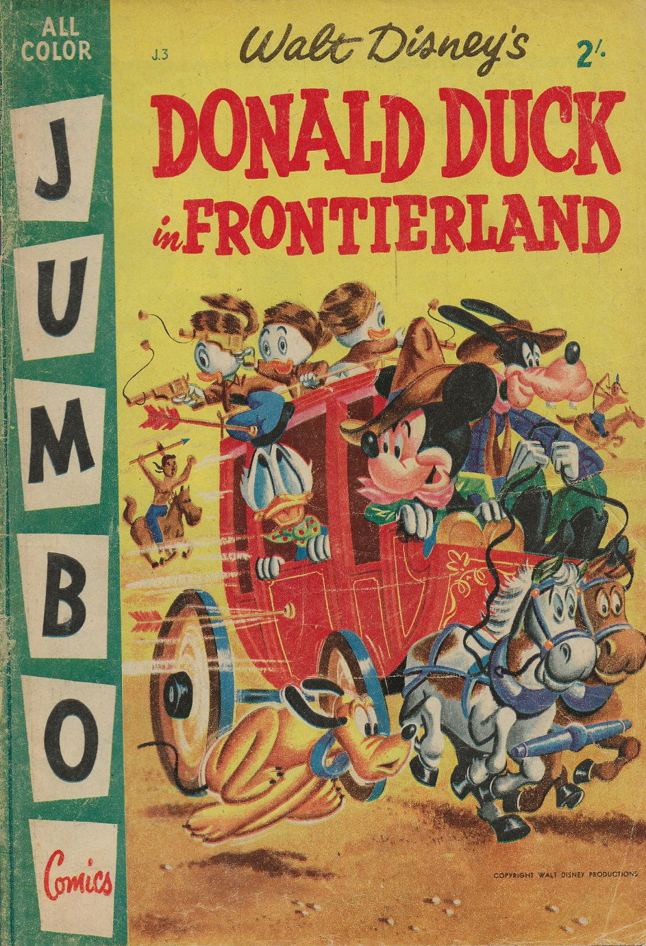 Walt Disney's Jumbo Comics [J Series] (WG Publications, 1955 series) #J.3 — Walt Disney's Donald Duck in Frontierland (1957)