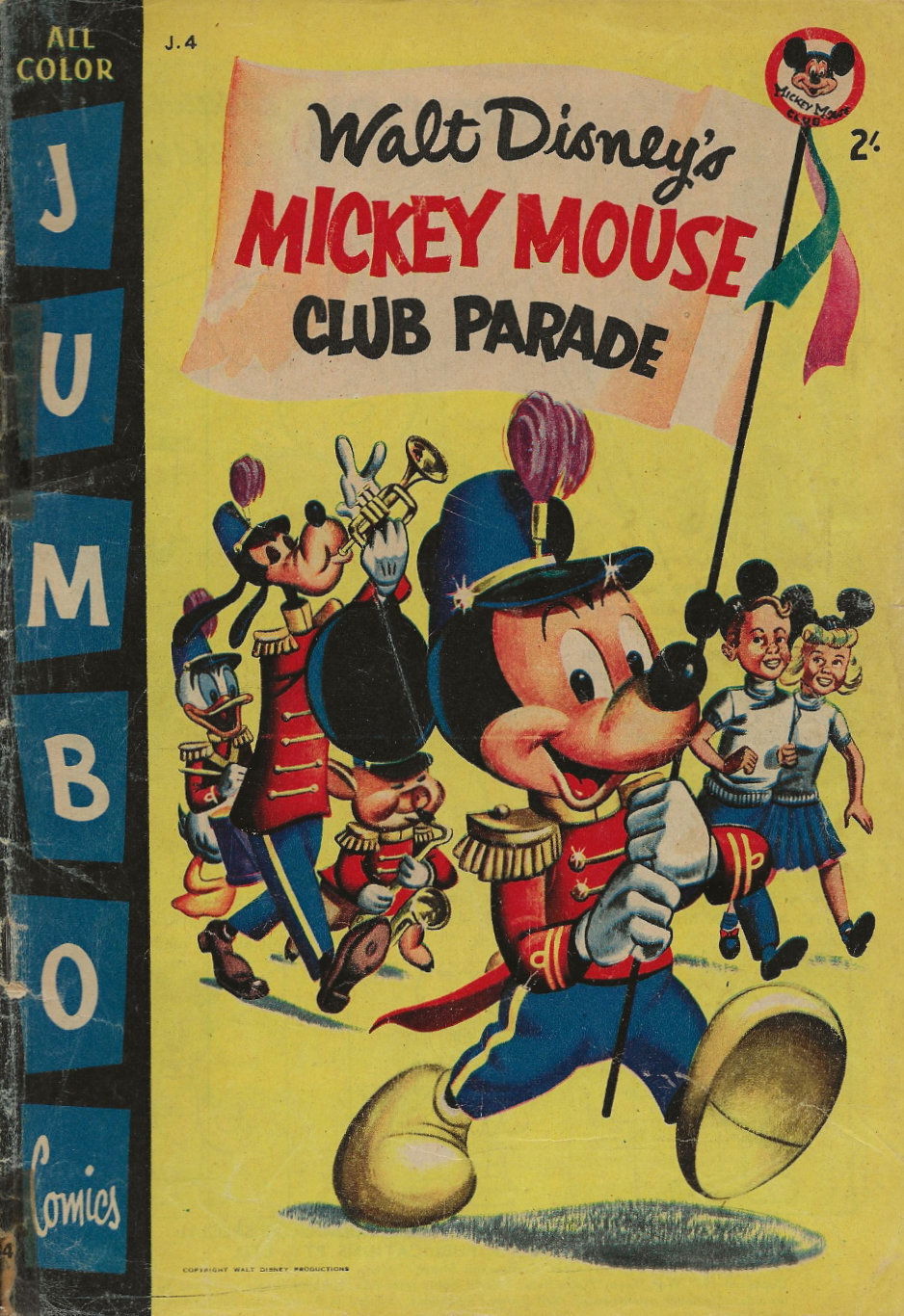 Walt Disney's Jumbo Comics [J Series] (WG Publications, 1955 series) #J.4 — Walt Disney's Mickey Mouse Club Parade (1957)