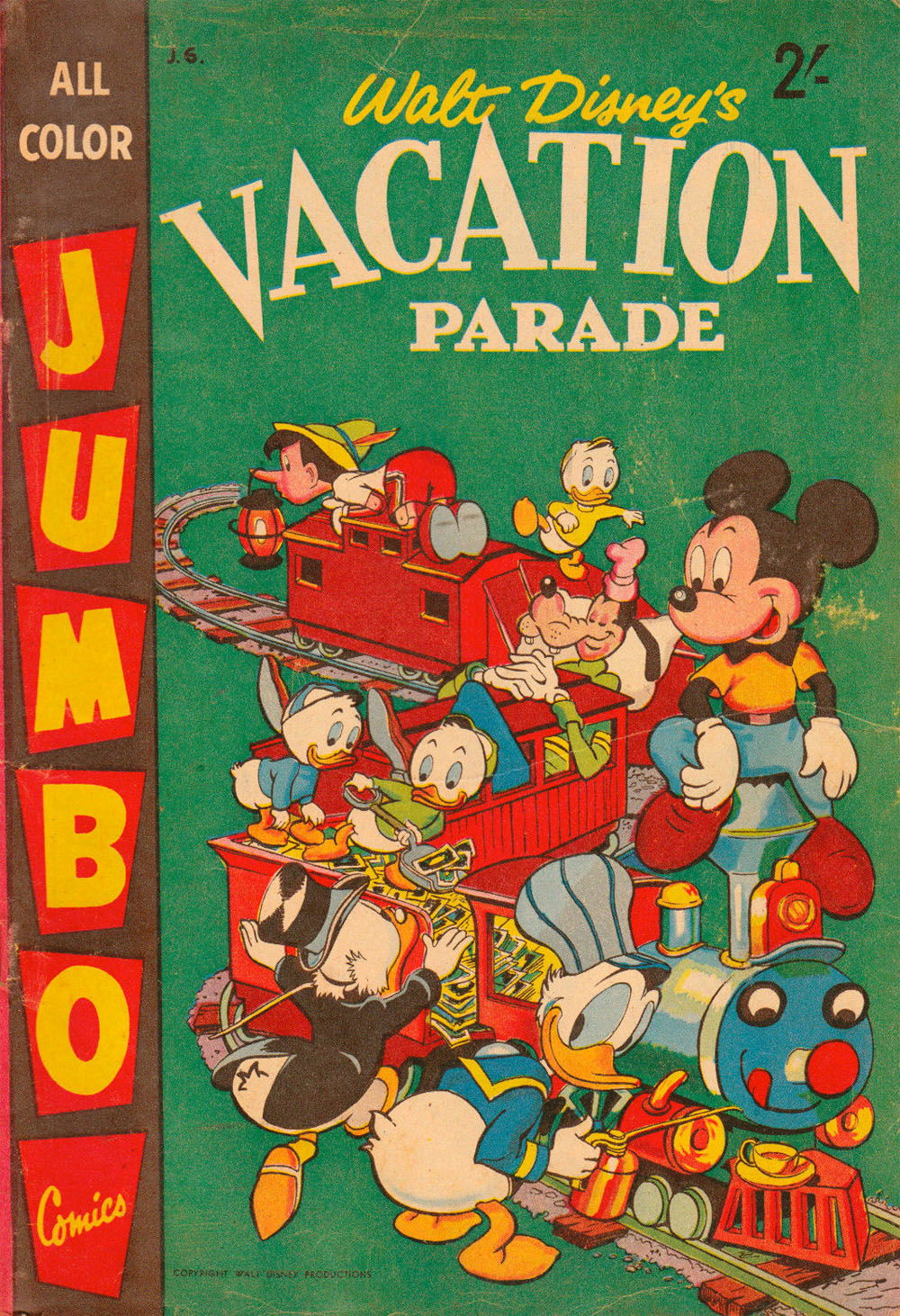 Walt Disney's Jumbo Comics [J Series] (WG Publications, 1955 series) #J6 — Walt Disney's Vacation Parade (1957)