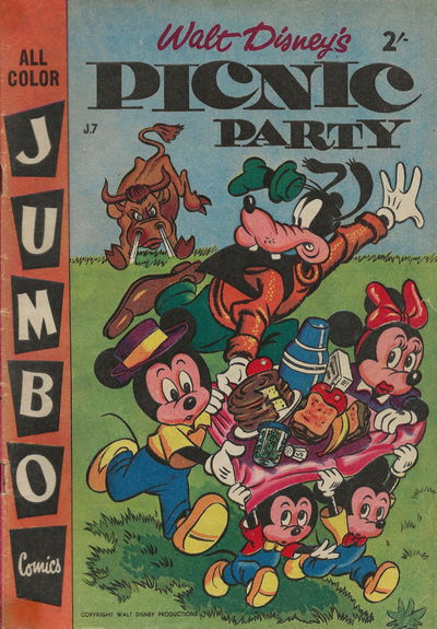 Walt Disney's Jumbo Comics [J Series] (WG Publications, 1955 series) #J7 — Walt Disney's Picnic Party January 1958