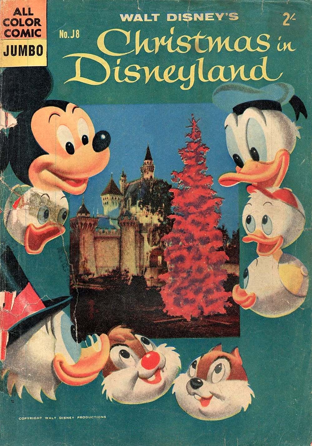 Walt Disney's Jumbo Comics [J Series] (WG Publications, 1955 series) #J8 — Walt Disney's Christmas in Disneyland (1958)