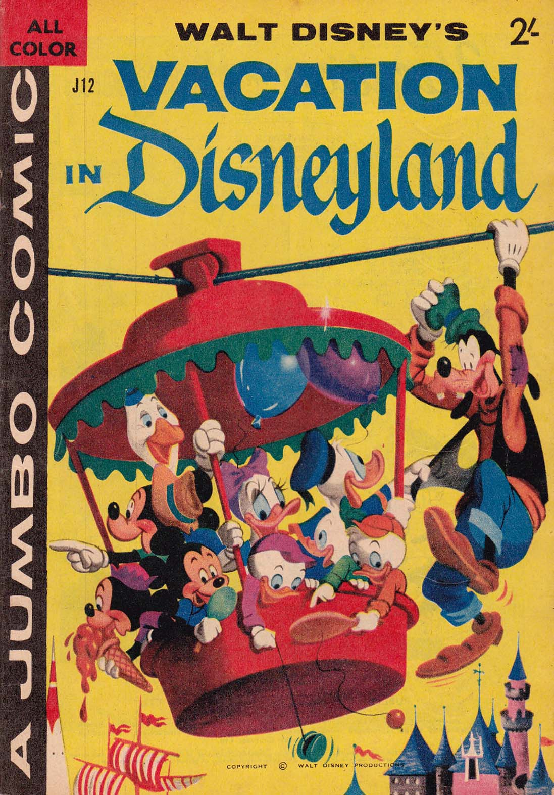 Walt Disney's Jumbo Comics [J Series] (WG Publications, 1955 series) #J12 — Walt Disney's Vacation in Disneyland (1959)