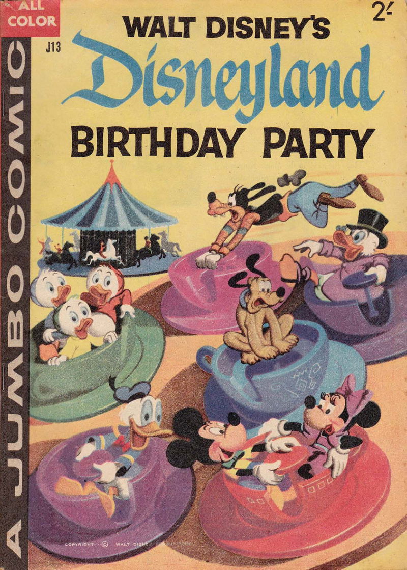 Walt Disney's Jumbo Comics [J Series] (WG Publications, 1955 series) #J13 — Walt Disney's Disneyland birthday Party (1959)