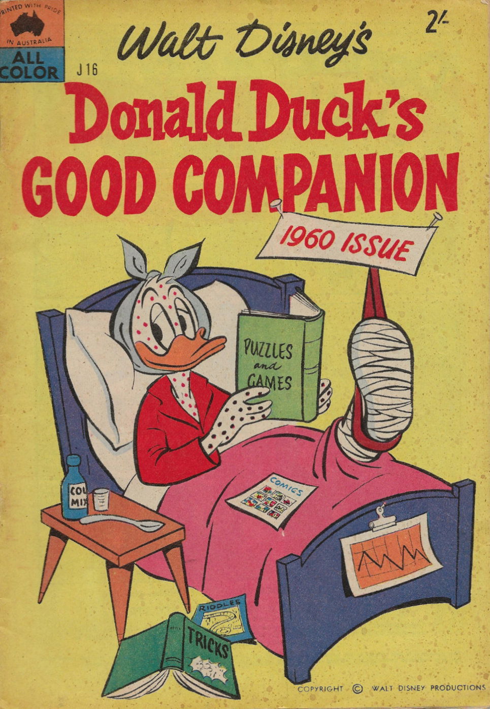 Walt Disney's Jumbo Comics [J Series] (WG Publications, 1955 series) #J16 — Walt Disney's Donald Duck's Good Companion (1960)
