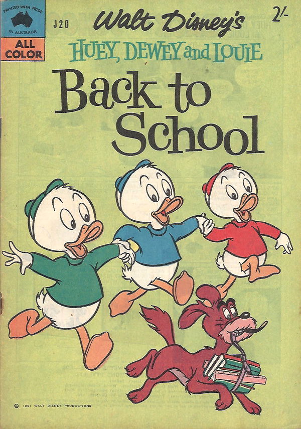 Walt Disney's Jumbo Comics [J Series] (WG Publications, 1955 series) #J20 — Walt Disney's Huey, Dewey and Louie Back to School 1960