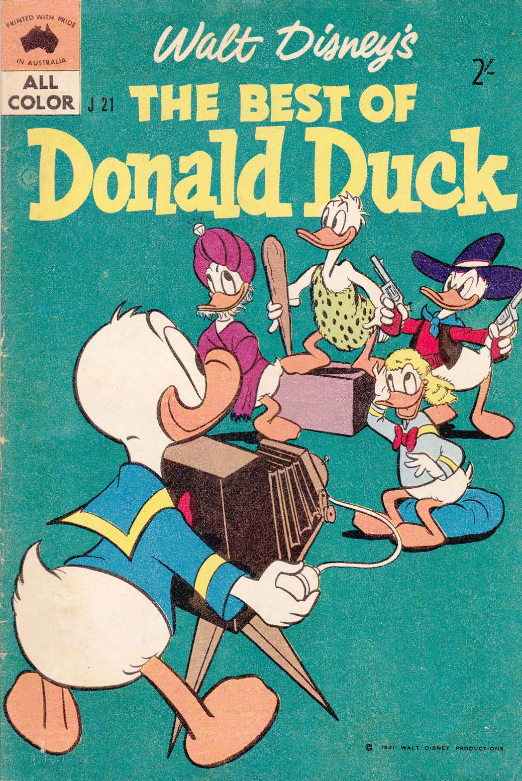 Walt Disney's Jumbo Comics [J Series] (WG Publications, 1955 series) #J21 — Walt Disney's the Best of Donald Duck (1961)